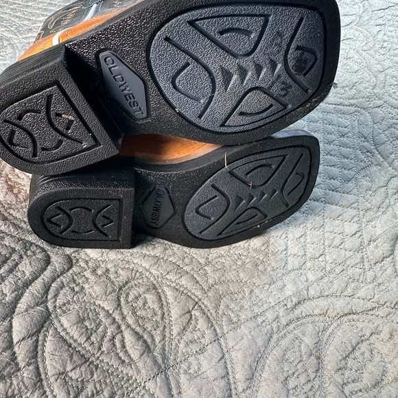 Kids Western Boots - Tan and Black - Picture 4 of 6
